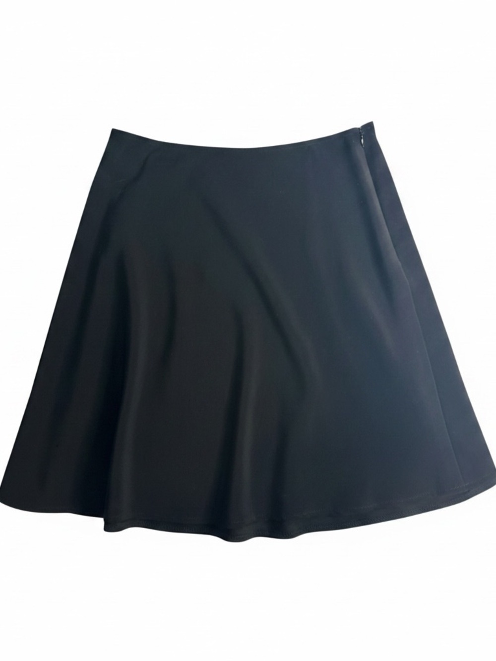 WHBM Black A Line Mini Skirt Women’s Size 8 Stretch Flowy Classic